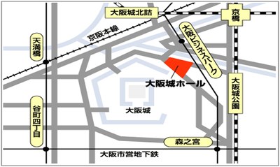 平成24年度大阪市立大学学部卒業式及び大学院修了式について会場への交通図